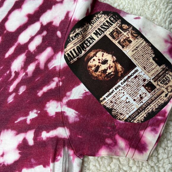 Halloween Jason Boogeyman Bleached Crew Neck Large - Picture 4 of 8